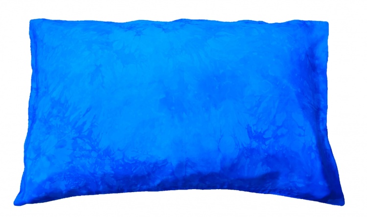silk pillowcase blue